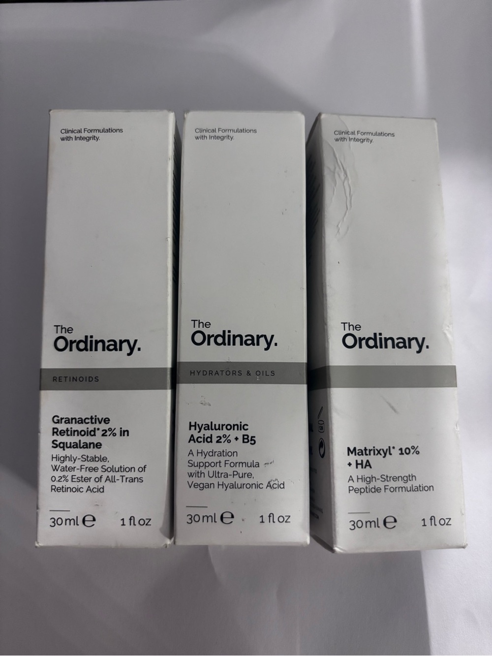 The Ordinary Hydrating Serum Trio — White